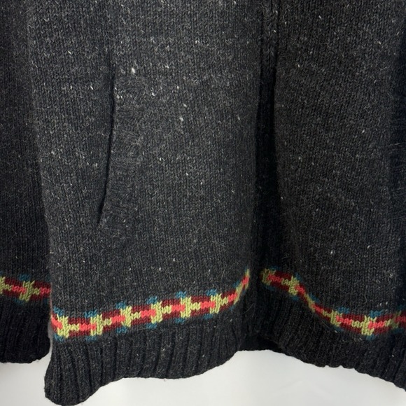 Lost Horizons Handcrafted Wool Jacket XXL Fleece Lined Nepal Deer Floral - Picture 3 of 11